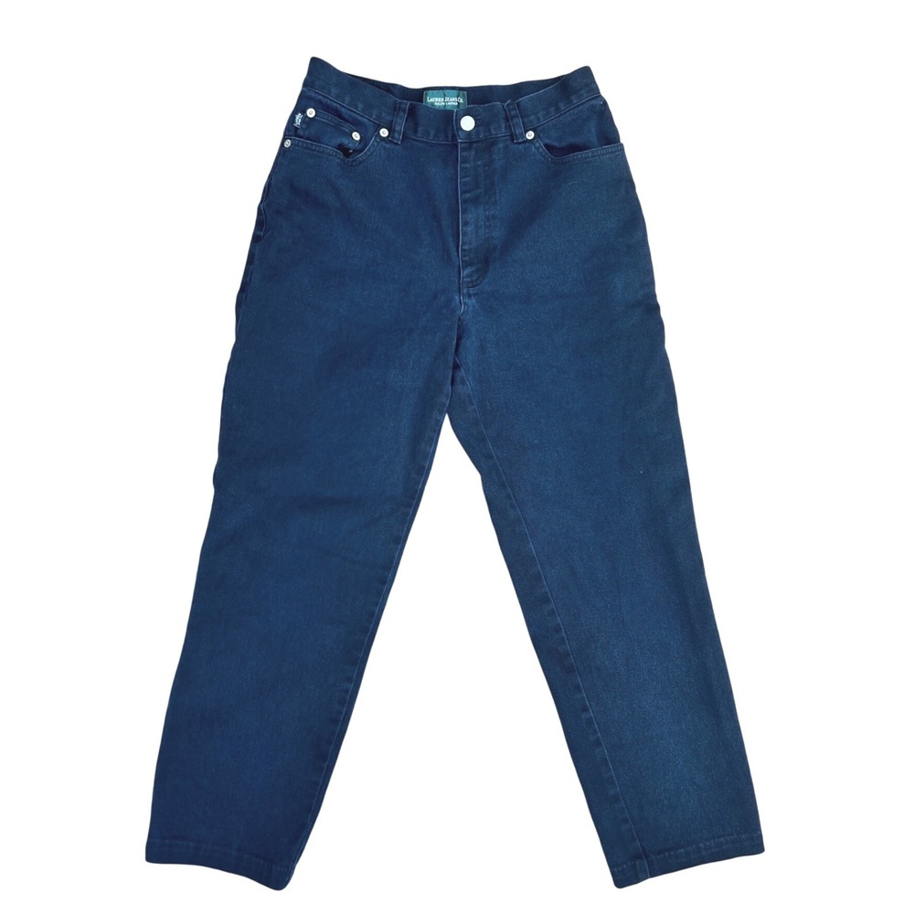 Lauren Jeans Co. Ralph Lauren Vtg Blue Denim‎ Jeans straight leg 1990s - Size 4